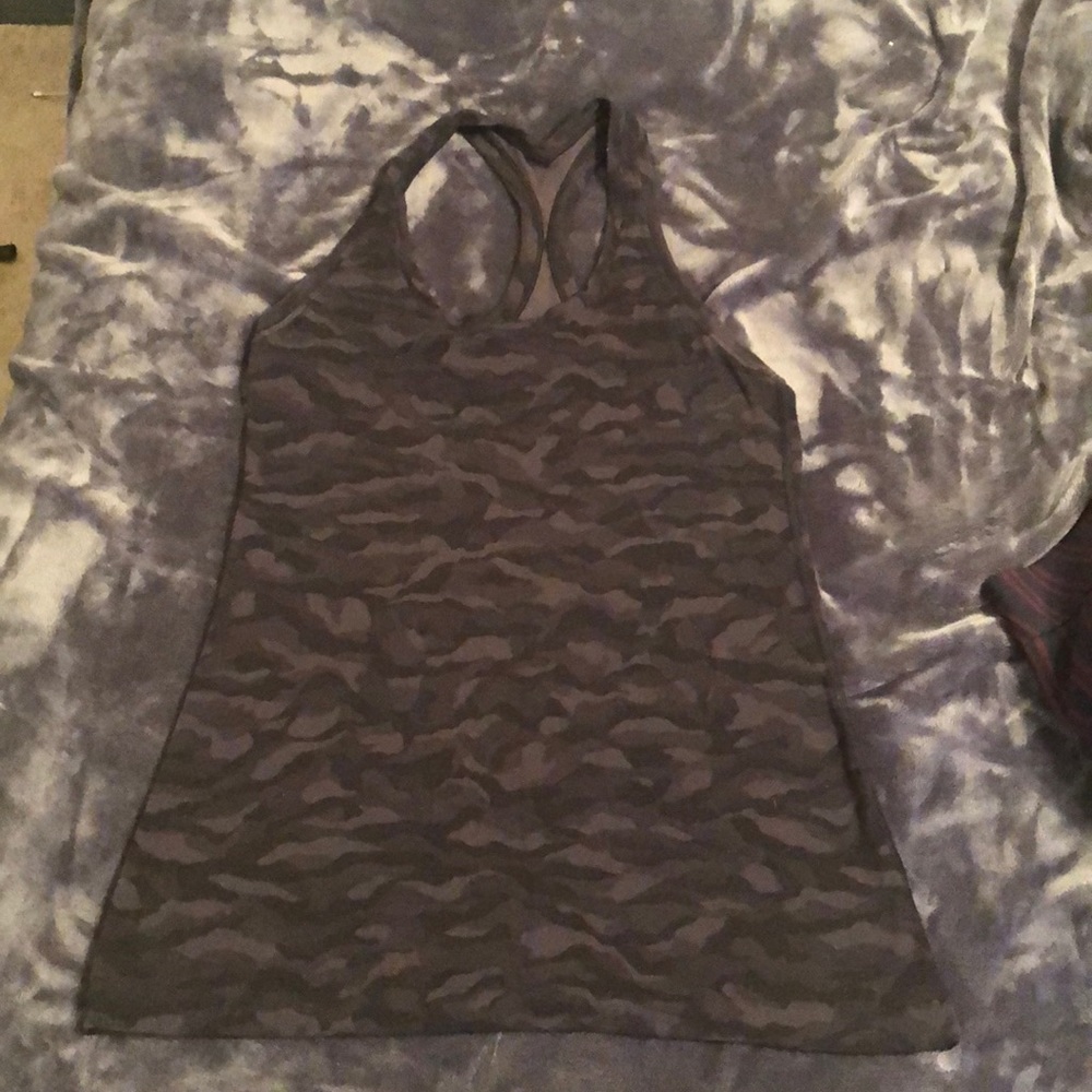 Camo lululemon racerback tank top